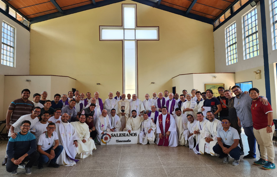 Salesianos de Venezuela en la clausura de la visita extraordinaria del padre Hugo Orozco sdb 2024